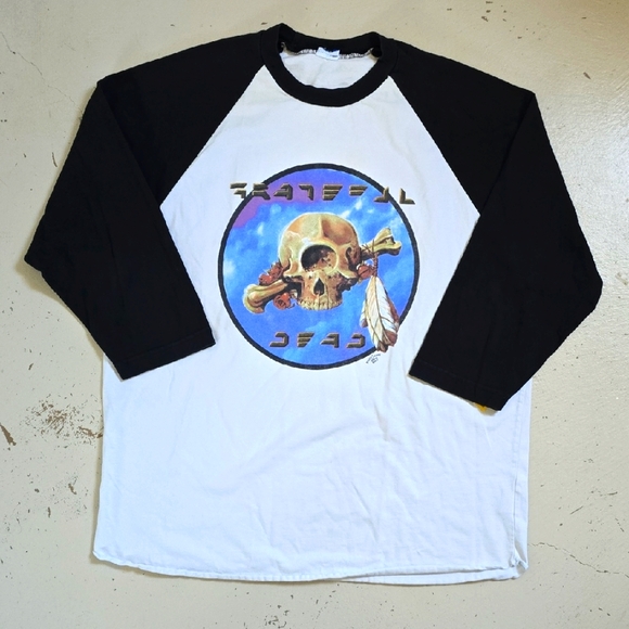 Vintage 1977 Grateful Dead Kelley Mouse Studios Shirt XL Concert Tour - Picture 1 of 8